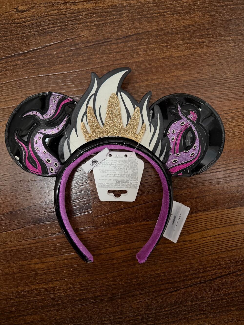 DISNEY PARKS  URSULA VILLAIN LITTLE MERMAID EARS HEADBAND NWT